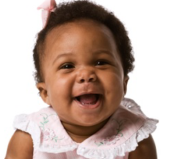 Smiling baby girl